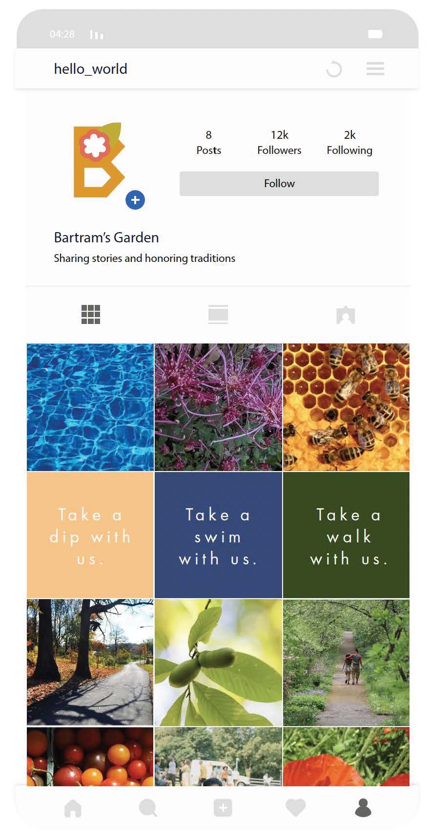 Bartram's Garden Instagram Rebrand