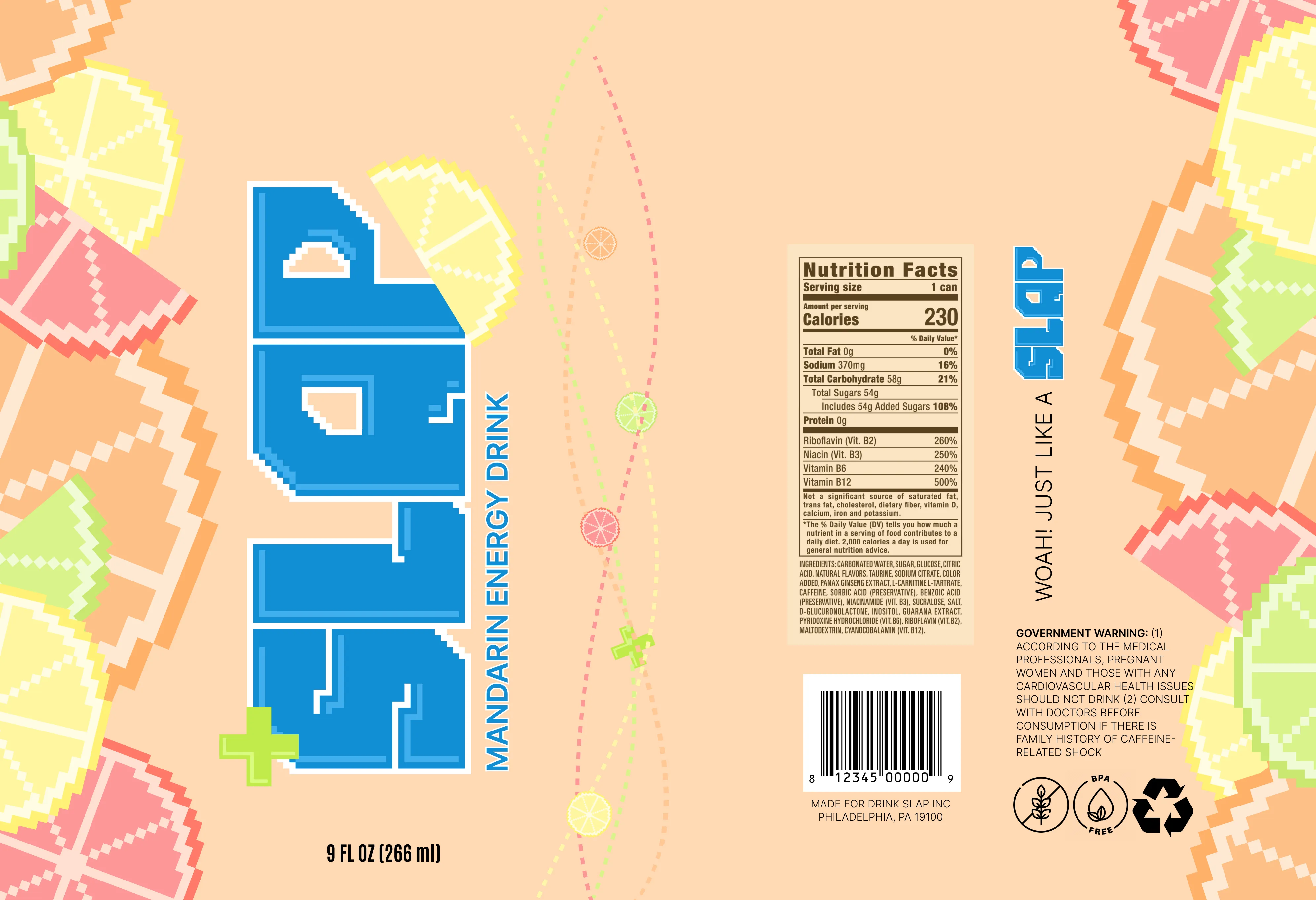 Slap Flat Mandarin Can Design