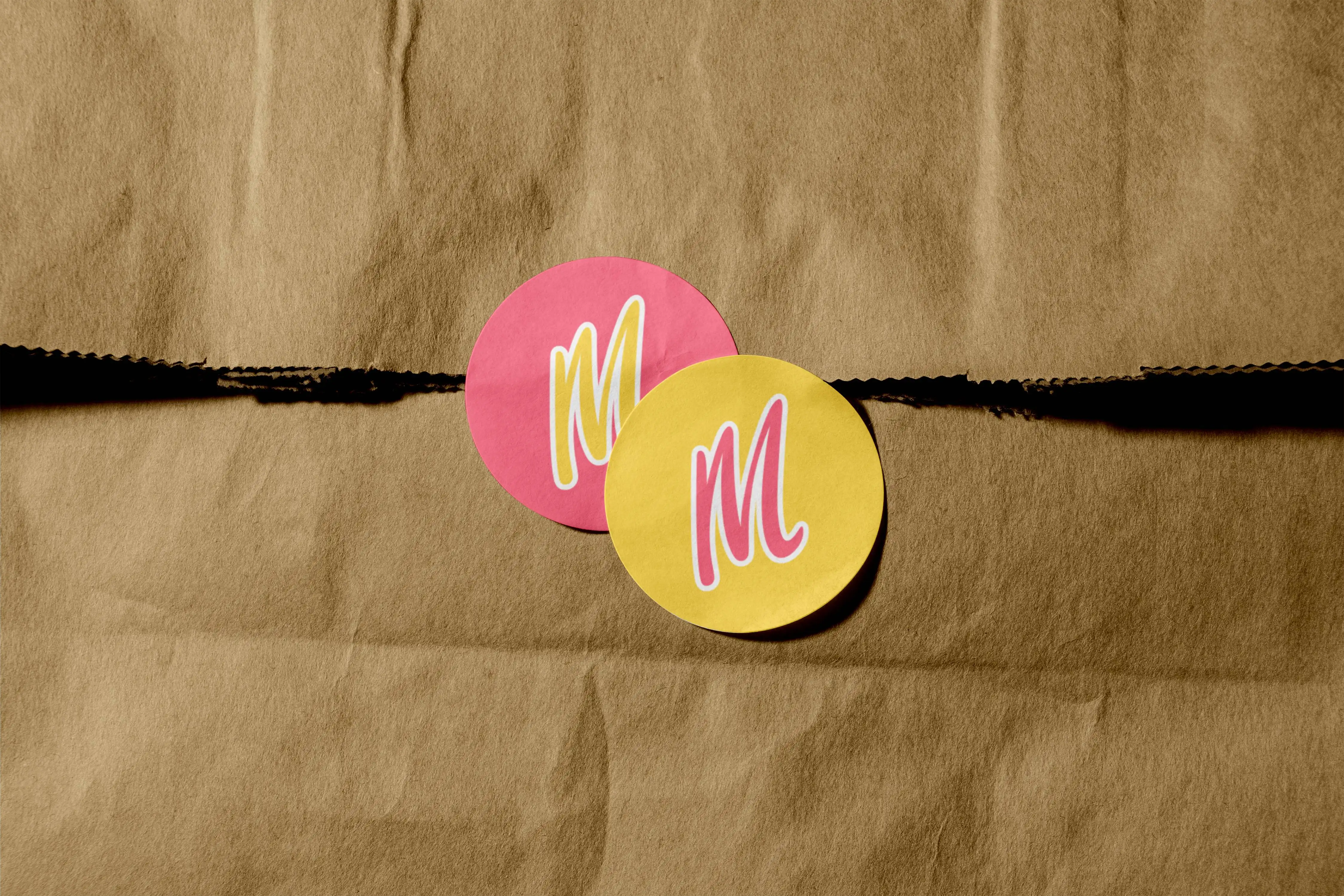 Milky's Bag With Round Sticker